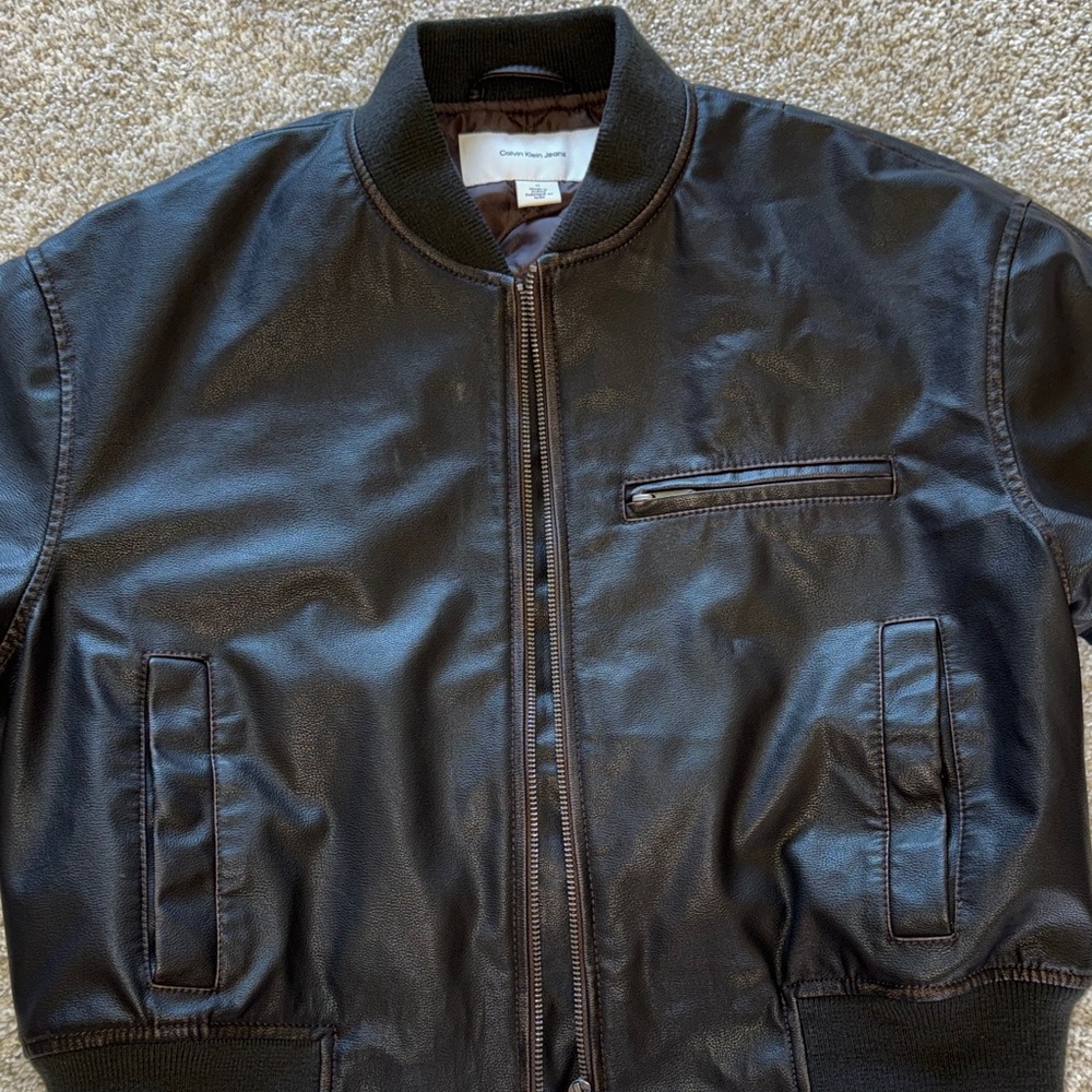 Calvin Klein leather jacket